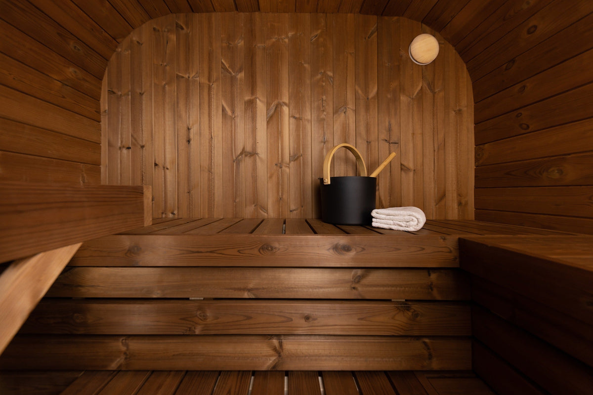 Black Thermowood Sauna Narvik For Two To Three People