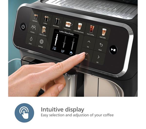 Philips Series 5500 Silver Finish LatteGo Coffee Machine