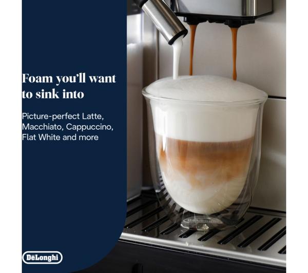 Premium Silver Finish DeLonghi PrimaDonna Coffee Machine