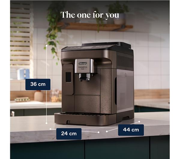 Titanium Finish DeLonghi Magnifica Duo Bean To Cup Machine