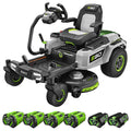 EGO POWER+ ZT4205S 56-Volt 42-Inch Z6 Zero Turn Riding Mower with e-Steer™ Technology, 4 x 12.0Ah Batteries, 700W Turbo Charger Included Plus 2 Extra BA2800T 5.0Ah Batteries