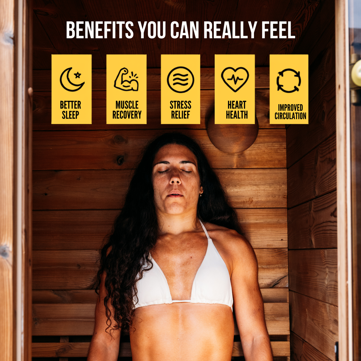 European Crafted Natural Timber Compact Outdoor Sauna