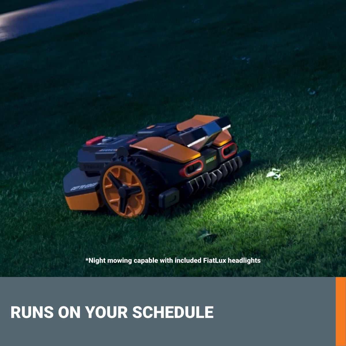 Worx 20V Landroid Vision Robot Lawn Mower, Wire Free Setup Robot Mower, AI Robot Grass Mower HDR Camera Avoids Obstacles, Auto-Schedule, Battery & Charger Included, 1 Acre, WR235