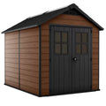 Keter Newton 7 x 9ft Double Door Outdoor Apex Plastic Garden Shed