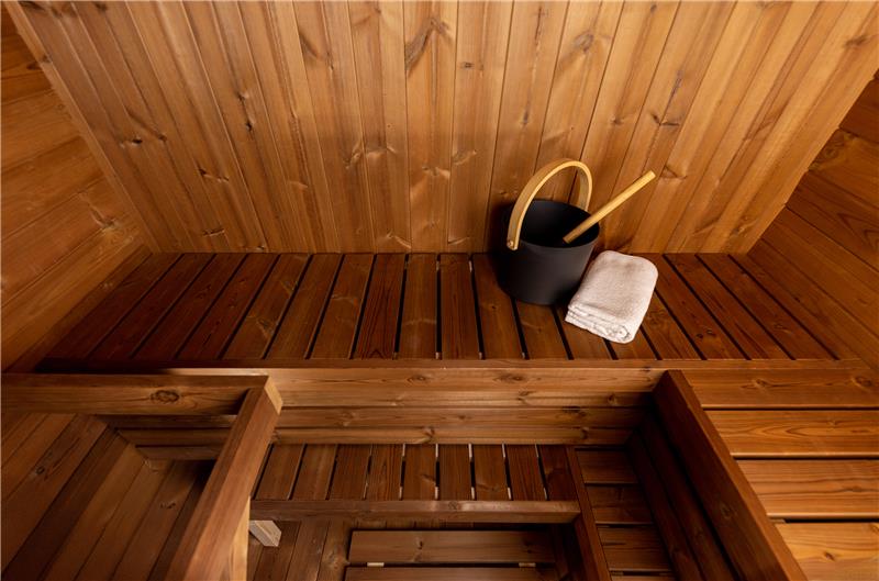 Black Thermowood Sauna Narvik For Two To Three People