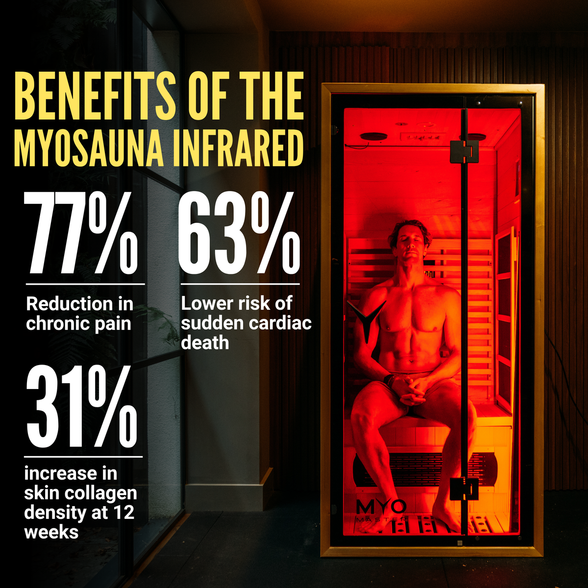 Premium Natural Wood Infrared Sauna With Red Light Therapy
