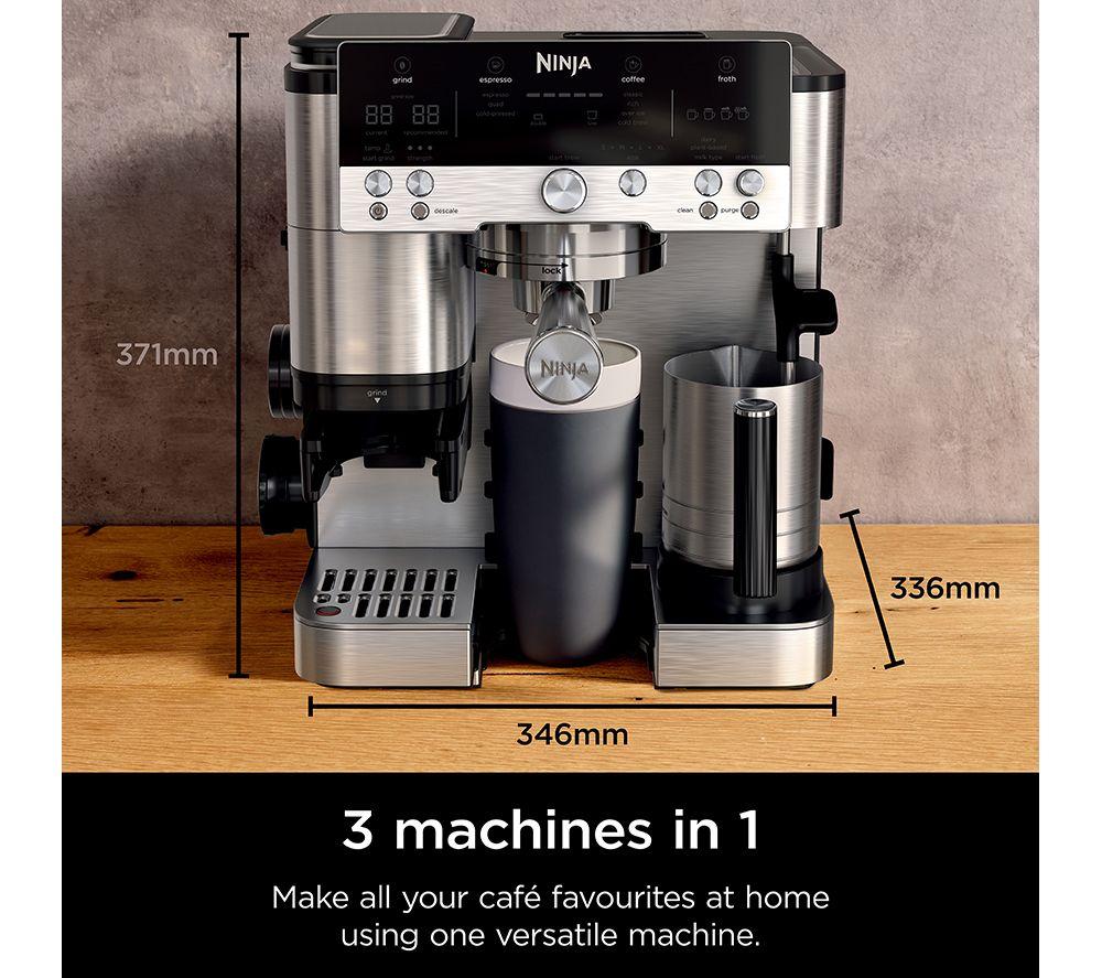 Premium Silver Finish Ninja Luxe Café Coffee Machine