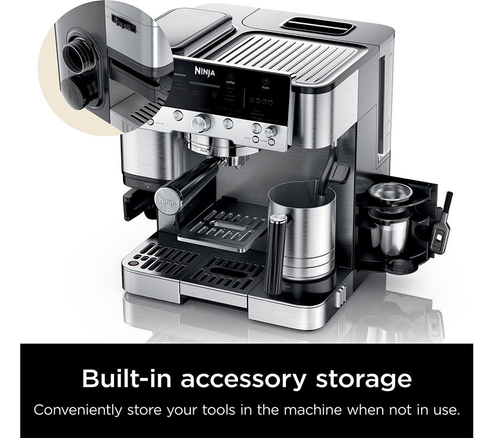 Premium Silver Finish Ninja Luxe Café Coffee Machine