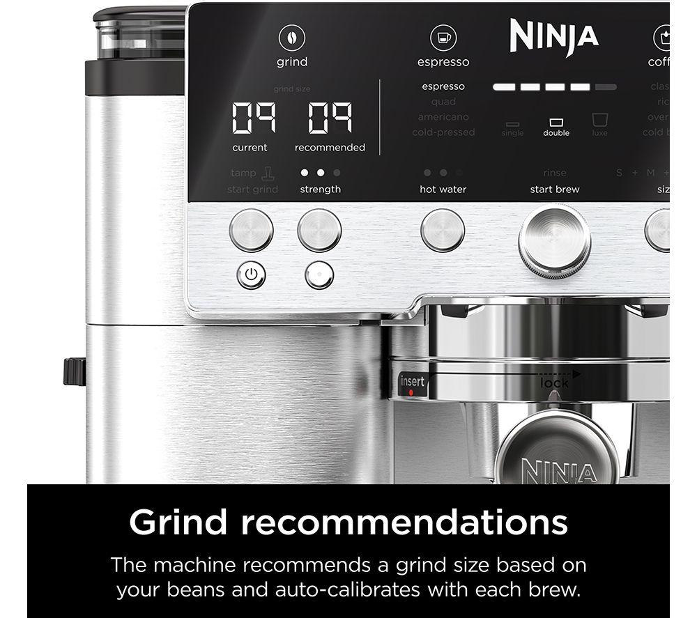 Premium Silver Finish Ninja Luxe Café Coffee Machine