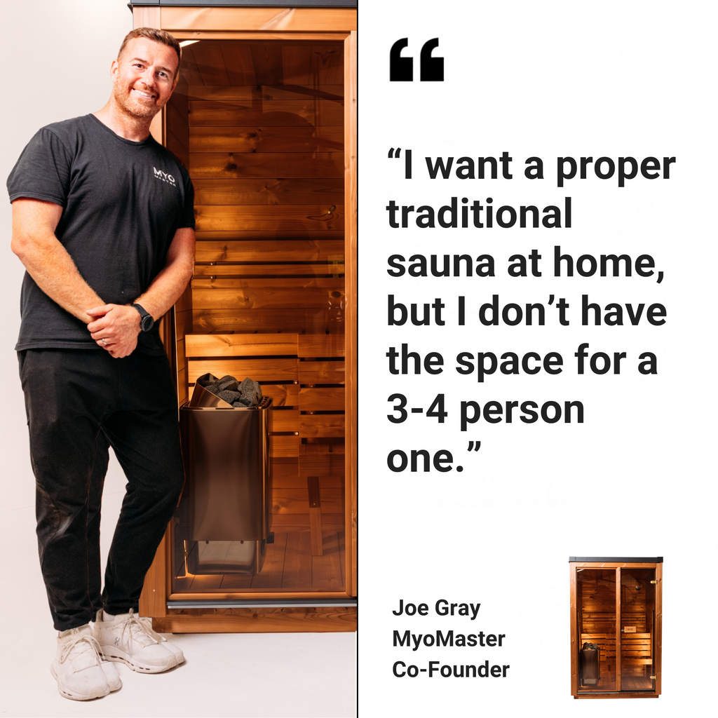 European Crafted Natural Timber Compact Outdoor Sauna