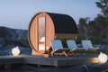 Nordic Spruce Barrel Sauna Edda for Natural Garden Luxury