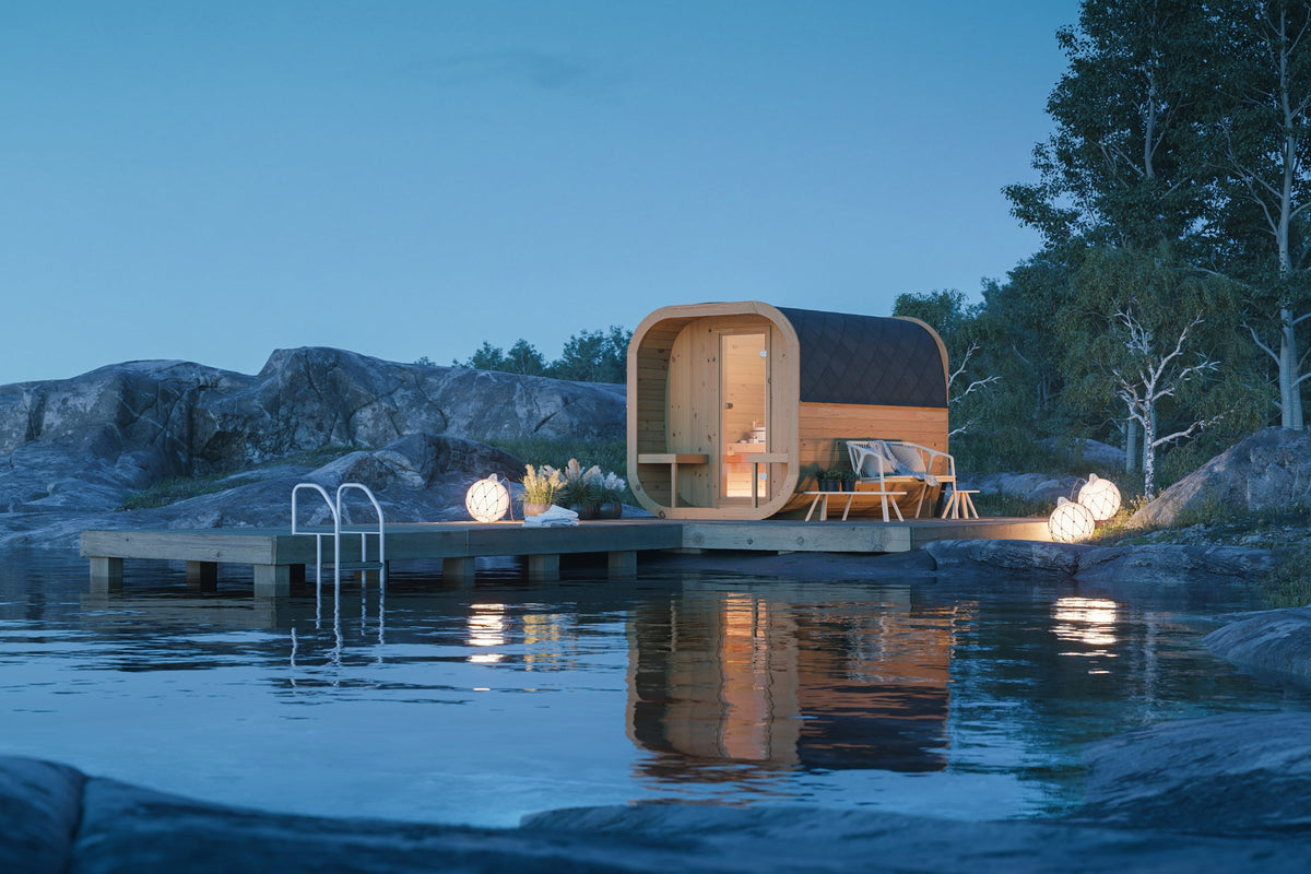 Scandinavian Spruce Timber Garden Sauna For 4 To 6 People