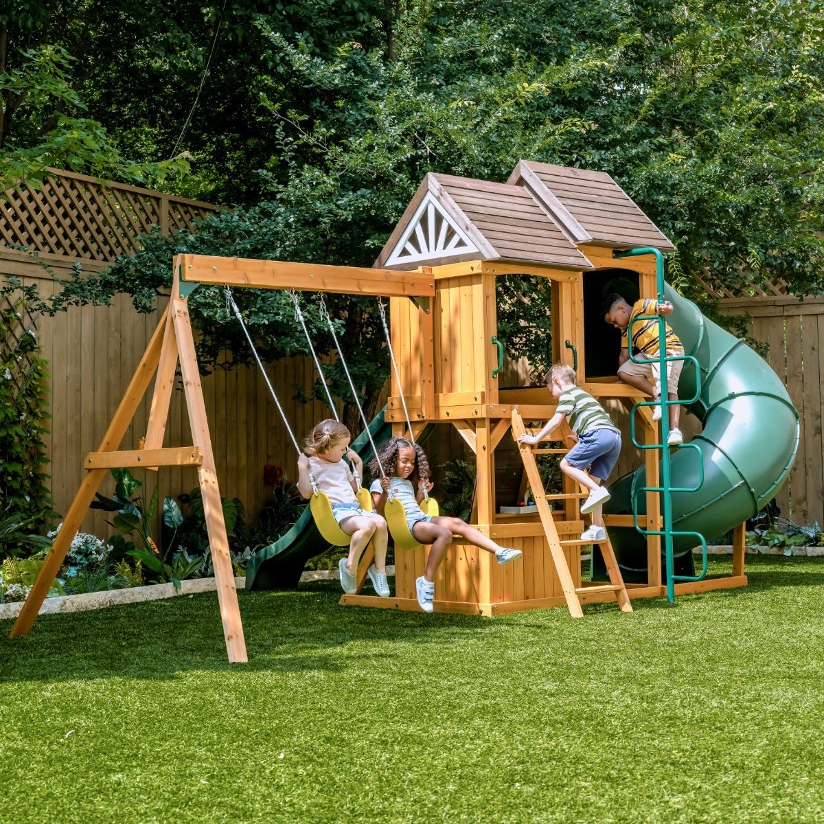 Laurel Retreat Swing Set – Installation Available