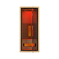 Premium Natural Wood Infrared Sauna With Red Light Therapy